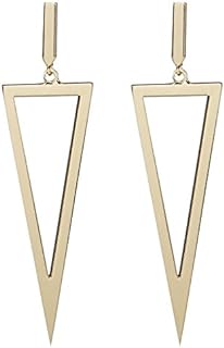 Copper Triangle Drop Earrings by LILIE&WHITE for Women - Geometric Design