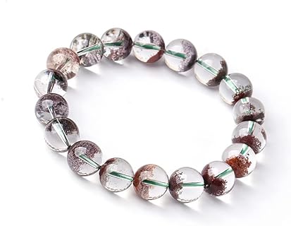 Phantom Ghost Quartz 8mm Round Beads Stretch Bracelet Encouragement Healing Gifts for MenWomen, Graduation Gifts for Daughter/Granddaughter/Niece, Birthday Gifts for Mom