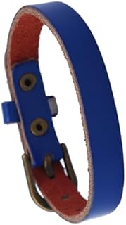 Buckle Clasp Black Leather Cuff Bracelet with Punk Rock Alloy Design for Unisex Fashion Lovers