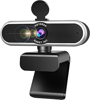 EMEET 1080P Autofocus Webcam with Dual Noise Cancellation Microphones and Privacy Cover, 96° Ultra-Wide Angle, Ideal for Online Meetings and Streaming on Zoom, Skype, and YouTube