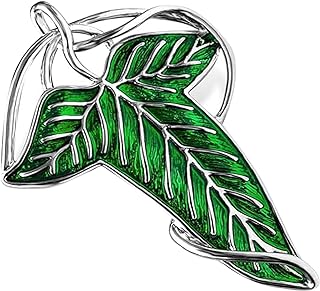 Green Leaf Brooch, Leaf Enamel Pin, Alloy Material Movie Inspired for Cosplay, Men's and Women's Brooches, Pins, Pendants, Elf Cloak Accessories