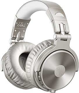 OneOdio Goldene Bluetooth Kopfhörer Over Ear mit 110 Std Laufzeit und BT 5.2, 50mm Treiber, HiFi Stereo, faltbar mit Mikrofon für Laptop, Handy und PC - ideal für Musikliebhaber