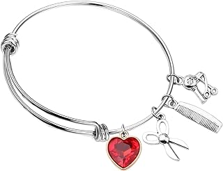 Detailed Hairstylist Gift Hairdresser Stylist Charm Bracelet Graduation Gift