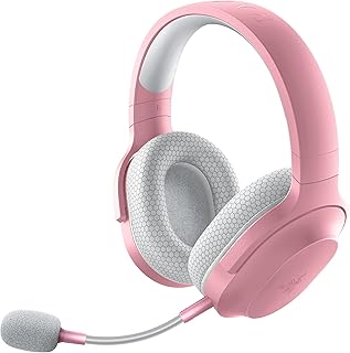 Razer Barracuda X Pink Over-Ear Wireless Headset for Gamers with 40mm Drivers, 50-Hour Battery, and Detachable Mic: Comfortable for Daily Use on PC, PlayStation, and Mobile Devices