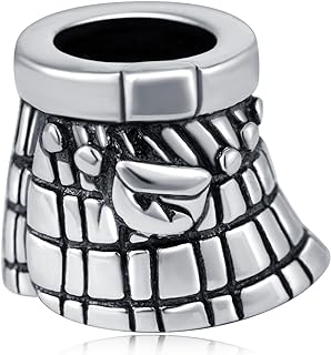 Travel Landmark Series Charms fit European Bracelet, 925 Sterling Silver Las Vegas White House Temple Castle Italian Horn Statue of Liberty Big Ben Egyptian Pyramid Beads, Gifts for Vacation/Family