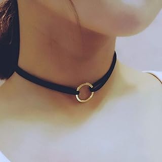 TseenYi Boho Choker Halskette Gold und Braun, Mehrlagiges Design, Länge 35cm plus 5cm Verlängerung, Verstellbar, Schmuck für Damen und Mädchen, Ideal für Jedes Outfit