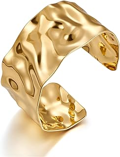 LILIE&WHITE Gold Bangle Bracelet For Women Boho Cuff Bracelet Silver Bangle Bracelet Back To School Bracelet Open Cuff Bracelet Jewelry