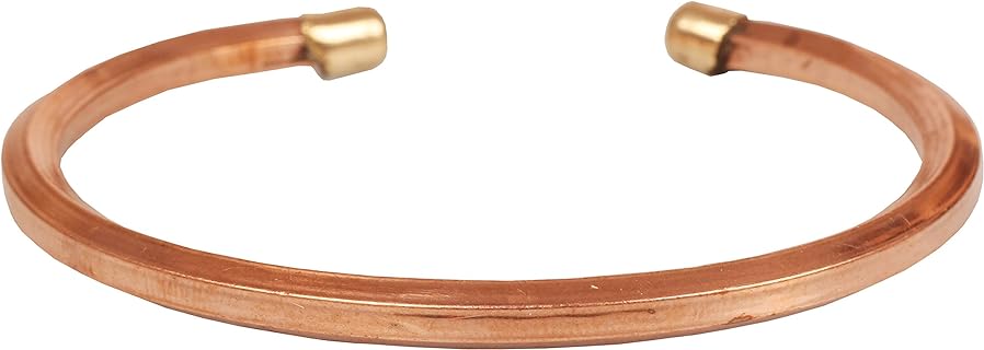 Touchstone Handcrafted Healing Copper Bracelet with Magnetic Clasp for Men and Women - Traditional Indian Jewellery for Yoga and Meditation