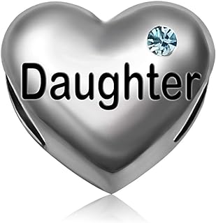 JMQJewelry Daughter I Love You Heart Birthday Birthstone Womens Bead Charms for Bracelets Girls Jewelry Christmas Mother Halloween Day