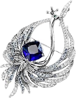 Women's Phoenix Brooch with Pin Clasp and Zircon Gemstone- Rhinestone-Adorned Alloy Steel Animal Lapel Pin - Elegant Mother's Day/Birthday/Valentine's Day Gift