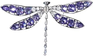 Elegant 14K Gold Dragonfly Brooch - Unique & Versatile Moissanite Pin for Suits, Jackets & More, Luxury Fashion Accessory, Ideal for Both Men & Women