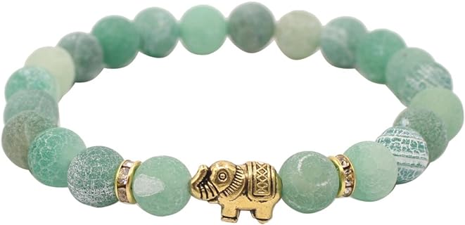 KSQS Lover Couple Bracelet Yoga Balancing Reiki Healing with Elephant for Christmas Thanksgiving