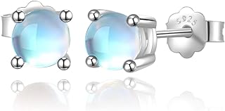 Moonstone/Turquoise Earrings for Women, 925 Sterling Silver Dangle Earrings Jewelry Gift for Women Girls