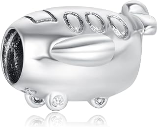 Silver Clasp Cubic Zirconia Travel Charm Bracelet, Dangle Pendant Design for Women, Ideal Mother's Day Gift