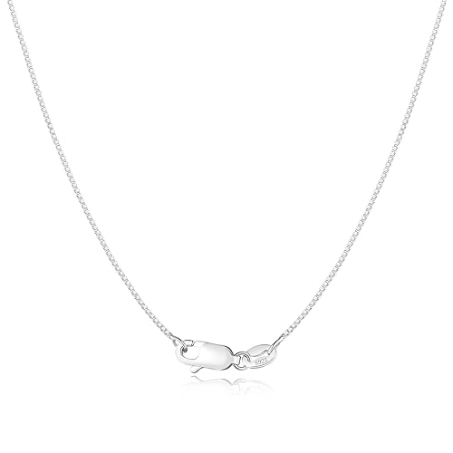 18 inch ,18K Gold Box Chain Necklace Thin, Dainty, Gold-Plated 925 on sale Sterling