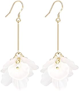 Dangle Earrings Synthetic Resin Petals Drop Long Earring For Women
