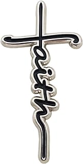 Faith Cross hard enamel pin badge brooch