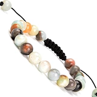 MASSIVE BEADS Natural Healing Power Gemstone Crystal Beads Unisex Adjustable Macrame Bracelets