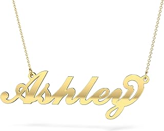 TSD 14K Personalized Name Necklace in Flourish Font by JEWLR