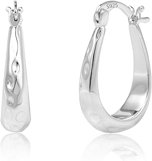Boucles d'oreilles pendantes en argent sterling 925 avec fermoir flexible robuste et couleur longue durée, légères 16 mm pour femmes et filles, parfaites pour les fêtes et mariages
