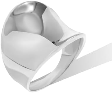 Chunky Gold Rings That Don't Tarnish Size 6-11 Silver Statement Rings for Women Bold Thick Chunky Rings Gold Silver Rings for Women Girls