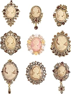 Lucky Monet Assorted Rhinestone Crystal Brooches Set Alloy Vintage Butterfly Gold Silver Brooch Pins for Wedding Bouquet Party Gift Craft DIY Lot 12pcs/24Pcs/6Pcs/9Pcs/4Pcs