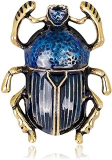 Vintage Alloy Enamel Beetle Insect Badges Brooches For Women and Man Creative Bugs Pins 3 Colors Choose Gift