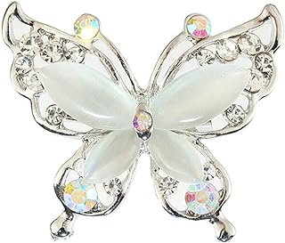 coadipress Butterfly Brooch Pins Chic Romantic Elegant Rhinestone Crystal Insect Brooch Pin Women Corsage Scarf Shawl Clothing Accessories Wedding Party Banquet