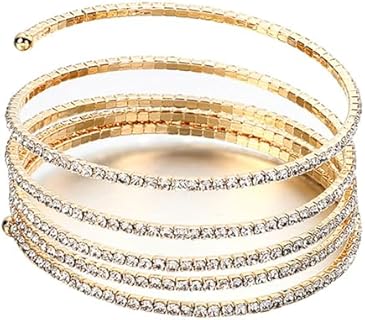 Rhinestone Bracelet Prom Bracelet Chunky Bracelets Cuff Bracelets Gold Bracelet Stack Arm Cuff Chain Bracelet Gold Bangles Tennis Bracelets for Women Pearl Bracelet Silver Prom Jewelry