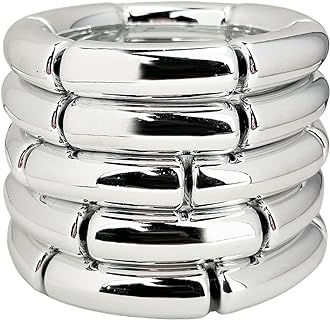 HIIXHC Chunky Bangles Bracelets for Women Stackable Tube Beaded Bracelets Acrylic Curved Bangles Stretchable Friendship Bracelets Gift For Bestfriends, Couples, Women Girls