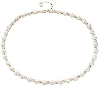 Exquisite 14k Gold Necklace with Natural Pearl Pendant - Minimalist White Pearl Beaded Jewelry - Ideal Wedding Accessory and Unique Bridesmaid Gift