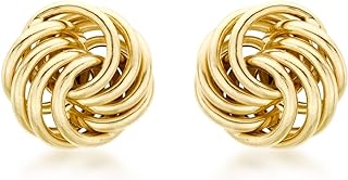 Carissima Gold Women's 9 ct Yellow Gold 6mm Rose Stud Earrings