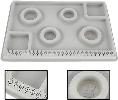Durable Gray Plastic Bead Board for DIY Bracelet & Necklace Making | Ideal for All Seasons | Versatile Jewelry Design Tool Suitable for Beginners & Crafters