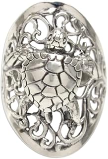 Elegant Sterling Silver Sea Turtle Wedding Ring, Handcrafted by Bali Artisans, No Gemstone, Perfect for Nature Lovers, Animal-Themed Design