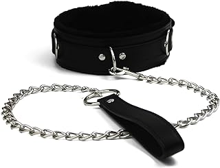 PU leather choker Necklace for women with lock Adjustable Collar size