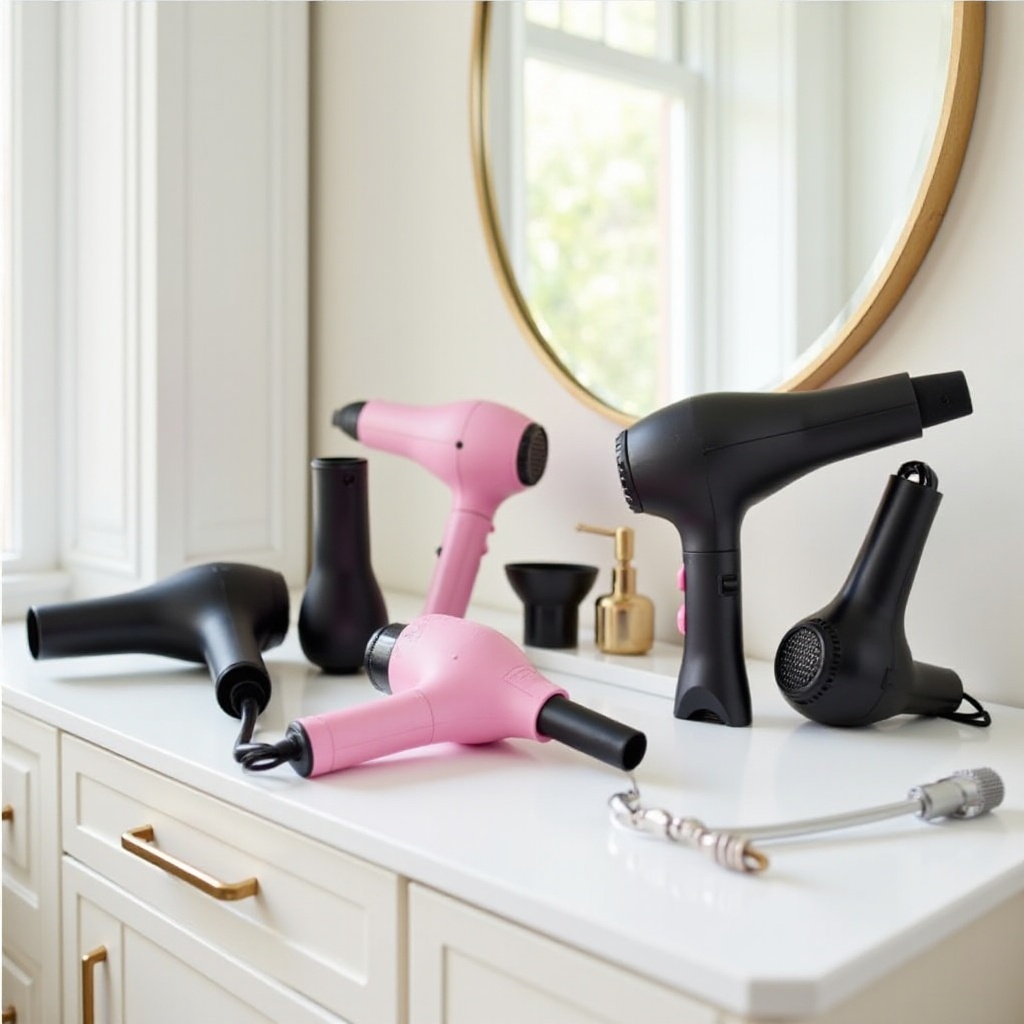 folding hair dryer