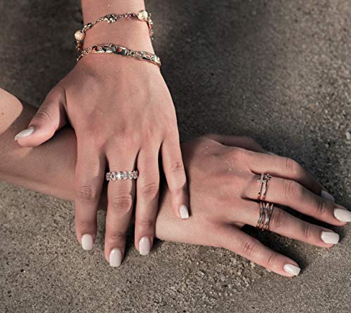18k Gold Plated Cubic Zirconia Double Cross Ring