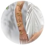 Butterfly Tassel Chain Arm Cuff for Women Boho Arm Chain Bracelets Layered Butterfly Arm Bracelet Long Chain Armband Jewelry for Women Wedding Costume