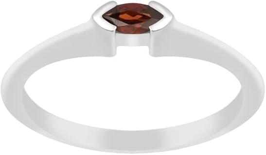 Marquise Cut Amethyst 0.20 Ctw Stacking Ring in 925 Sterling Silver for Women, Elegant Wedding/Engagement Ring Design