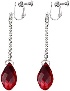 Clip-On HXH Kurapika Stud Earrings in Alloy with Resin, Ideal Anime-Inspired Accessory for Women and Girls