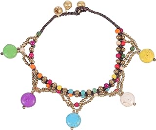 VALICLUD 1Pc Beach Anklet Turquoise Design Foot Chain Pendant DIY Anklet Accessory