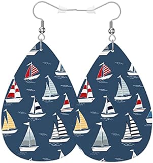 Cherry Dangle Sloth Drop Earrings with French Wire Back Finding for Women and Girls - No Gemstone - Faux Leather Material