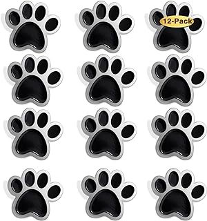 6/12/50/100 Pack Vibrant Coloured Paw Award Lapel Pin - Alloy School Mascot Brooch with Pin Clasp for Student Awards, Clothes, Bags, Hats