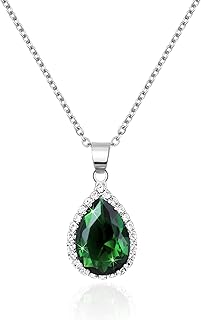 Linawe Collier Rivière de Diamants pour Femme, Pendentif en Cristal Éclatant, 43 cm avec Extension, Plusieurs Couleurs et Parfait pour Toute Occasion