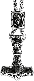 Norse Viking Thor Hammer Necklace Mjolnir Necklace for Men Talisman Jewelry
