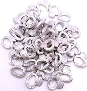 NCS Silver Ring Pop Candy Sprinkles for Baking and Table Decorations, Chain Holiday Design, 8 Ounces