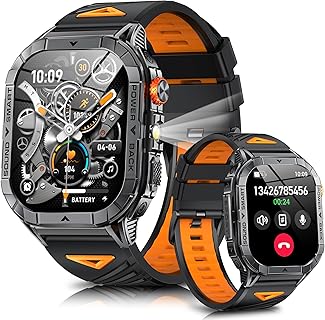 Aumesovi DM3 2.13インチAMOLED GPSスマートウォッチ、Bluetooth5.3搭載、100運動モード、防水、防塵、LEDライト、ユニセックス対応