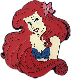 Zinc Alloy Little Mermaid and Frog Tiana Brooch Pin, Ideal Gift for Women and Girls with Whimsical Design