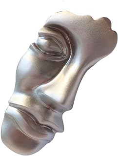 Figure Face Mask Brooch,Gold Mask Enamel Lapel Pin,Vintage Mask Brooch Minimalist