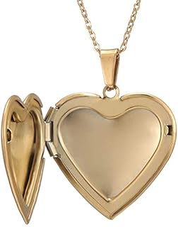 Jude Jewelers Stainless Steel Heart Shaped Locket Style Statement Party Wedding Promise Anniversary Pendant Necklace